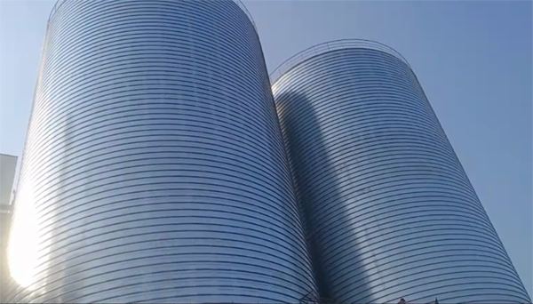 江门2座混凝土高架卷板仓